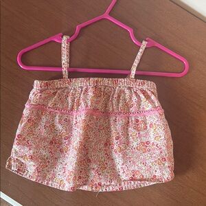 Floral Pink Spaghetti Strap Top